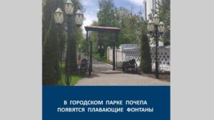 В Брянской области в городском парке Почепа установят 2 плавающих фонтана с подсветкой
