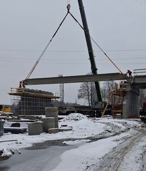 В Унече Брянской области продолжается капитальный ремонт путепровода