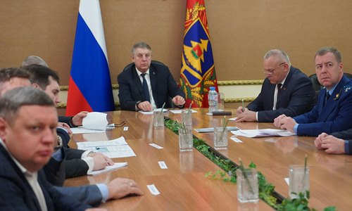 Встреча руководителей Брянской и Гомельской областей