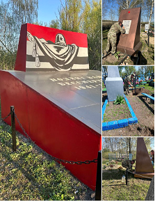 Бойцы БАРС – Брянск приводят в порядок памятники и воинские захоронения