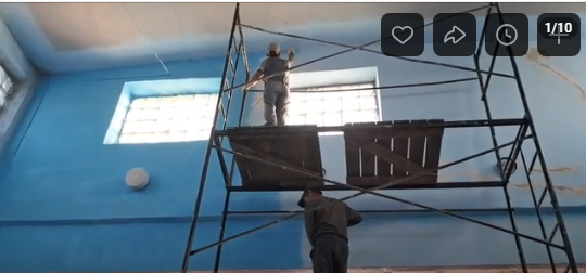 В Малощербиничской школе Злынковского района активно идет ремонт