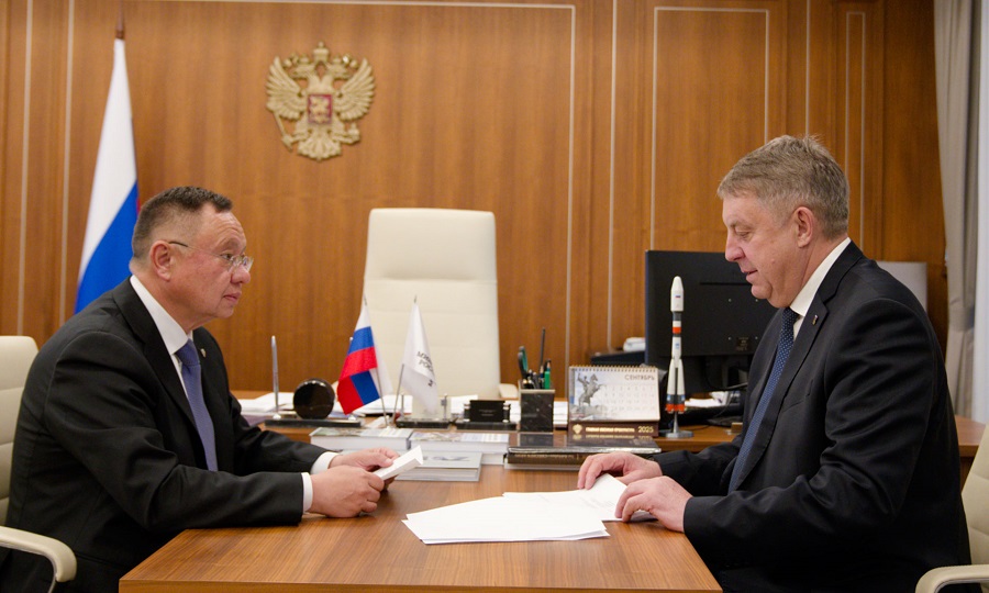 Рабочая встреча Губернатора Брянской области Александра Богомаза с Министром строительства и ЖКХ РФ Иреком Файзуллиным