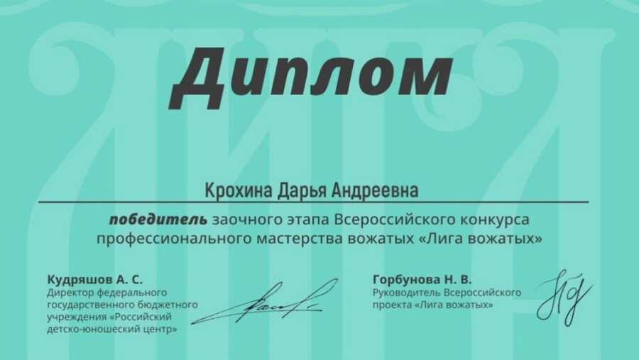 Две девушки из Брянской области победили на заочном этапе «Лиги вожатых»