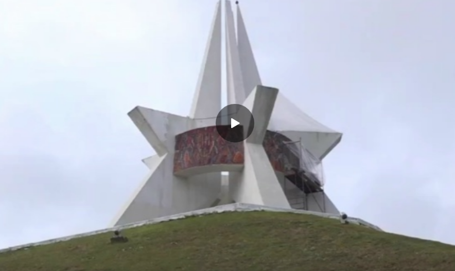 В Брянске приступили к реставрации мозаики на Кургане Бессмертия