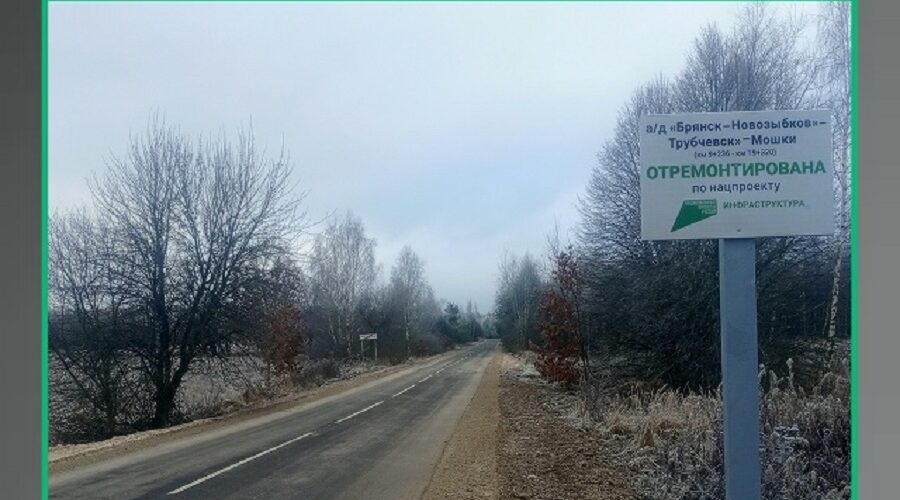 Обновление участка трассы «Брянск – Новозыбков» в Трубчевском районе