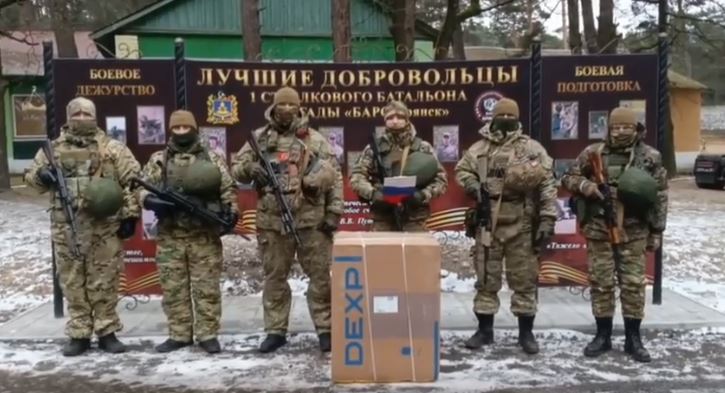 Бойцы «БАРС-Брянск» поблагодарили за подарки командира Сергея Антошина