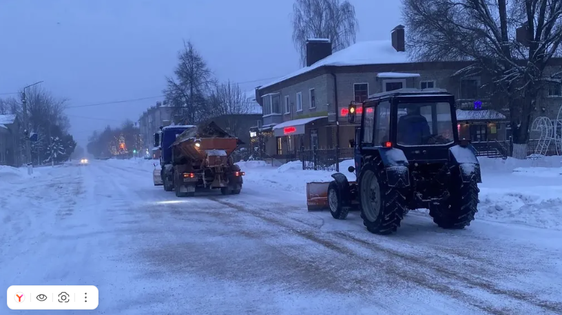 В Унече Брянской области ведется борьба с стихий