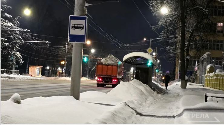 В Брянске убрано 355 тонн снега