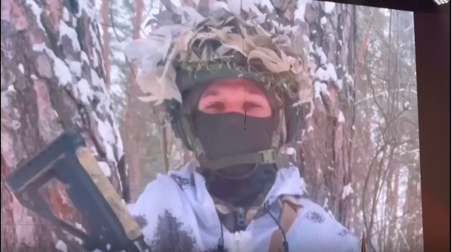 Бойцы СВО поздравили брянцев с Днем защитника Отечества