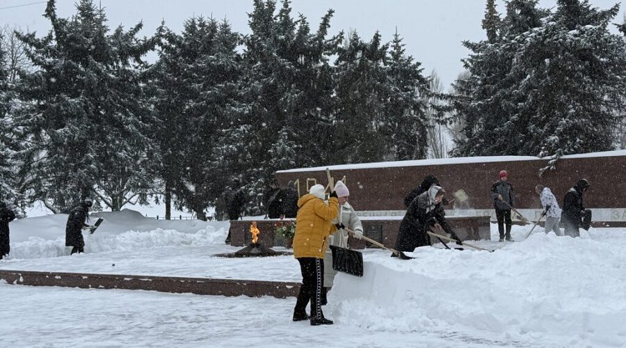 «Снежный десант» Брянска вышел на борьбу со снегопадом