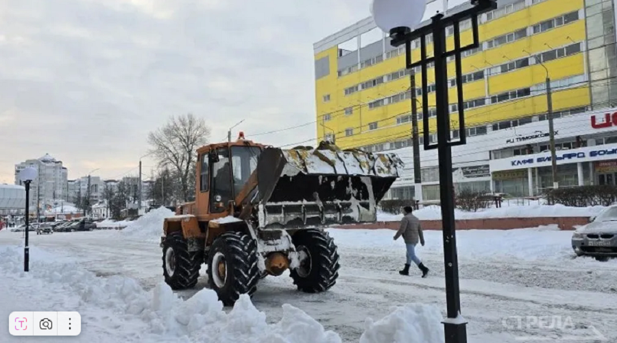В Брянске за 24 часа вывезли 1523 тонны снега
