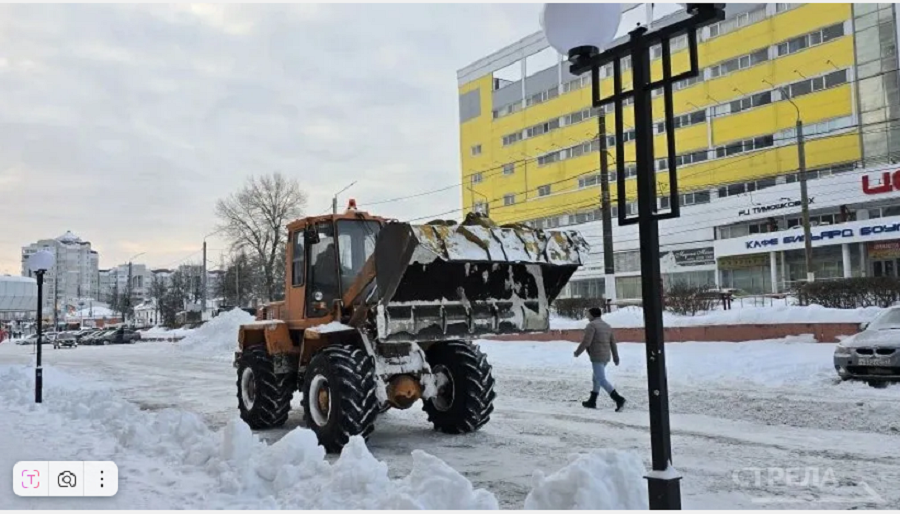 В Брянске за 24 часа вывезли 1523 тонны снега