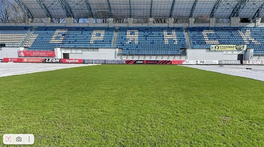 Стадион «Динамо» в Брянске готов к проведению футбольных игр