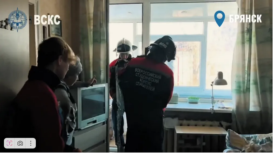 Всероссийский студенческий корпус спасателей оказывает помощь пострадавшим в Брянске