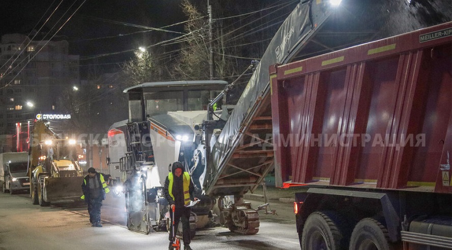 Улицу Советскую в Брянске будут ремонтировать ночью