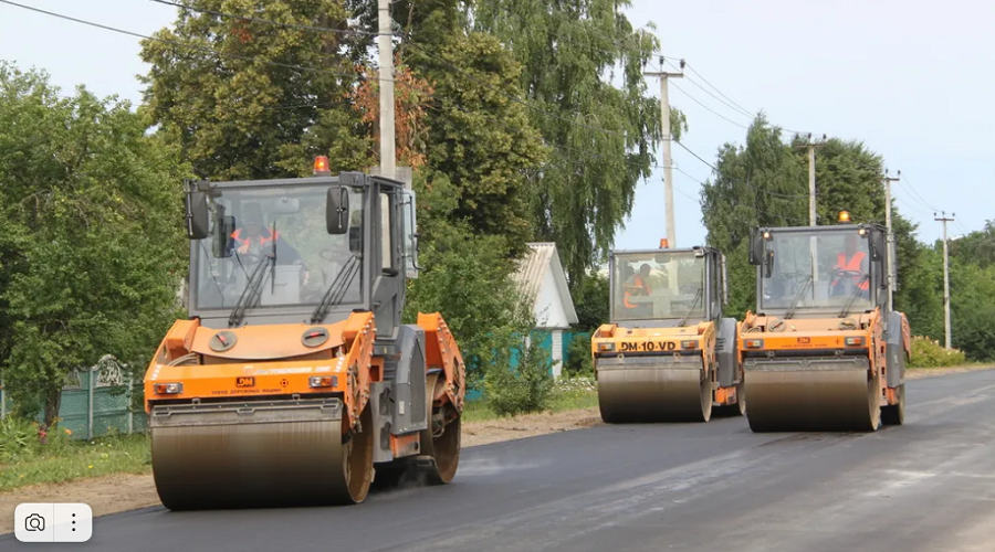 Ремонт дороги Сетолово – Азарово в Почепском районе по нацпроекту