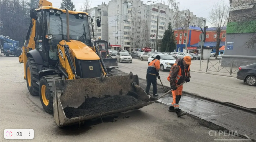 Капитальный ремонт дороги проводят  на улице Советской в Брянске