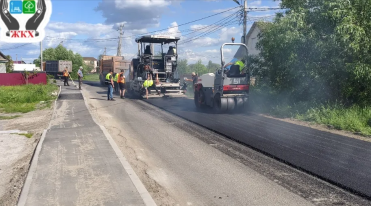 В поселке Большое Полпино Брянщины  капитально ремонтируют  автодорогу