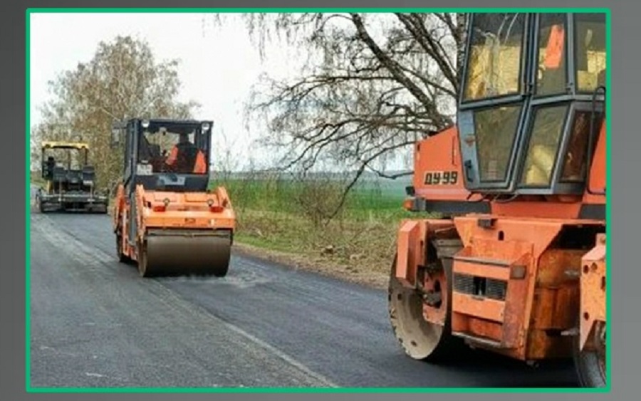 В Стародубском округе ремонтируют участок дороги Стародуб – Тарасовка