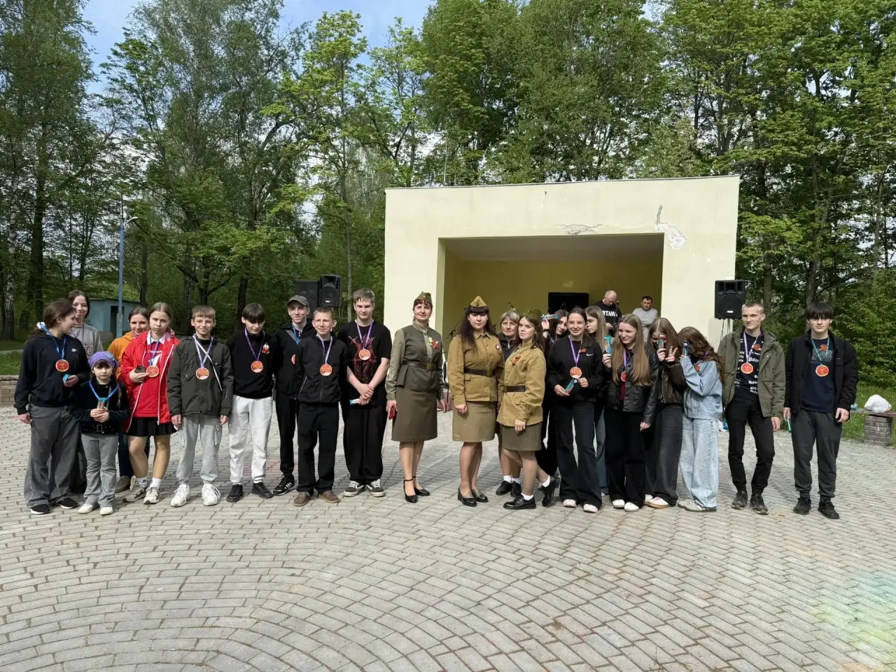 Патриотический квест «Партизанскими тропами» прошёл в Злынковском городском парке