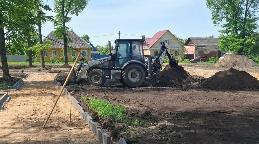 В  Трубчевске Брянщины продолжается благоустройство территорий