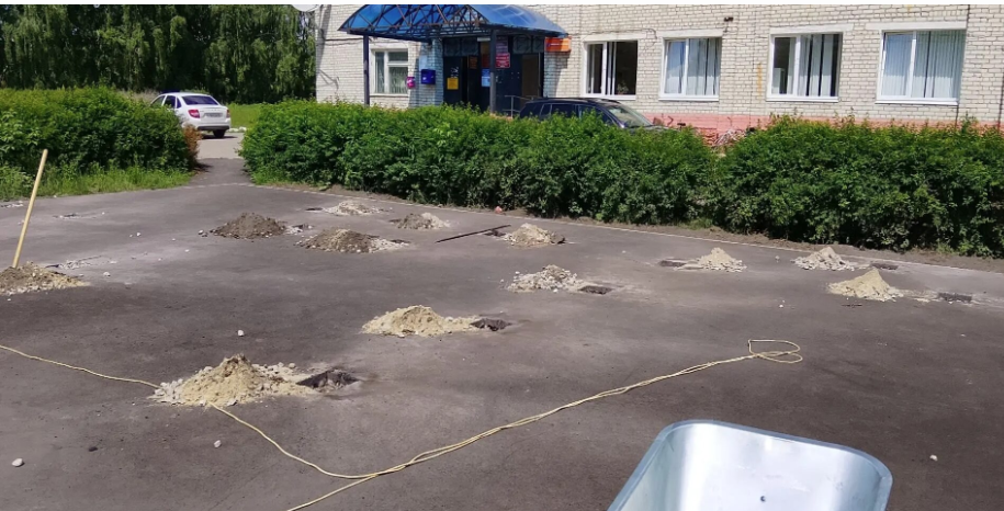 В Лопандино Брянщины строят  спортивную  площадку
