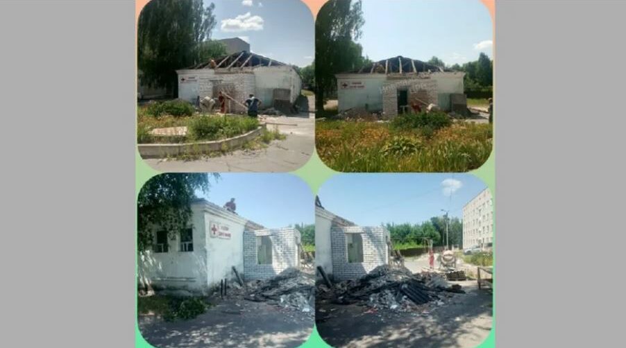 В Новозыбкове Брянской области идет ремонт здания скорой помощи
