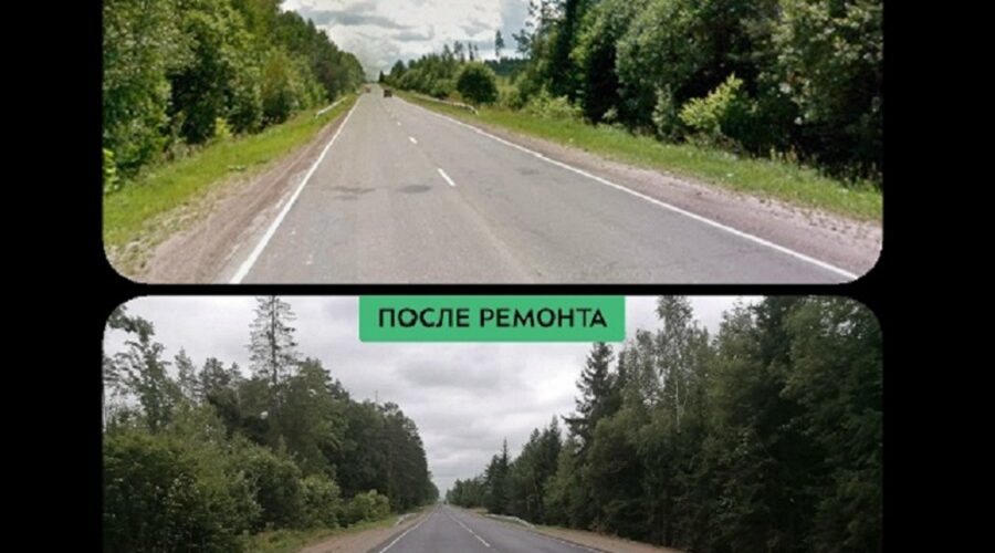 В Дятьковском районе отремонтировали участки дороги Брянск – Дятьково