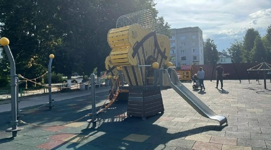 Благоустройство детской игровой площадки в Сельцо