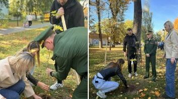В Брянске ветераны СВО высадили деревья в Майском парке