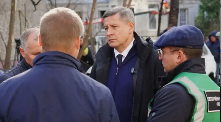 Ликвидация последствий атаки БПЛА в Брянске