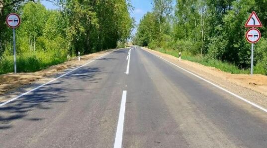На Брянщине в Гордееском районе отремонтировали дорогу Сураж – Гордеевка